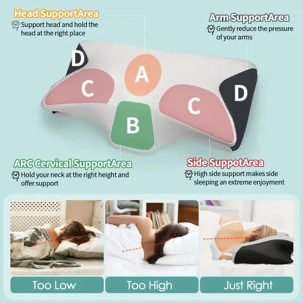 Butterfly Sleep Memory Neck Pillow Slow